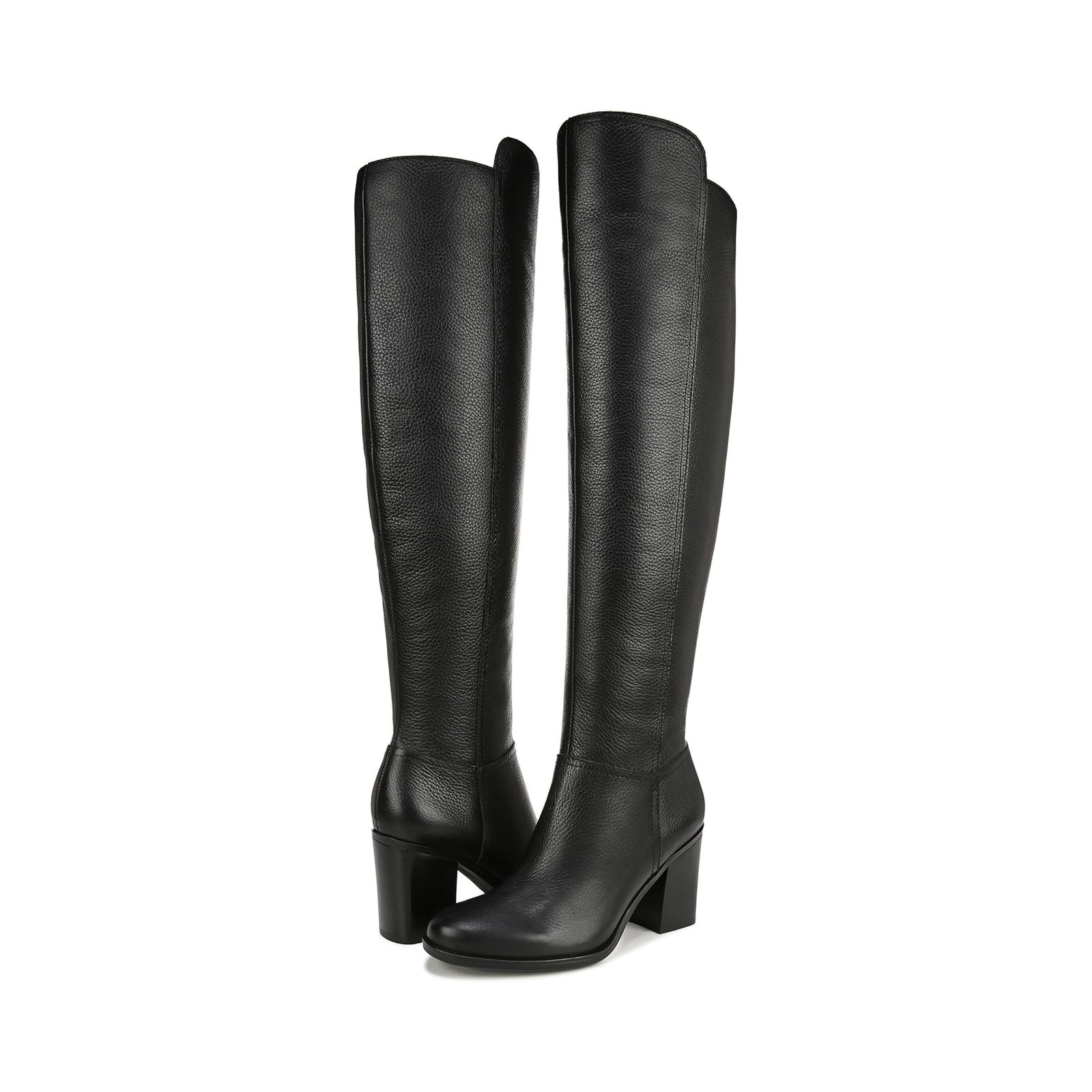Naturalizer Womens Kyrie Knee High Boots Us 8 M Wide Calf Black Leather Nib